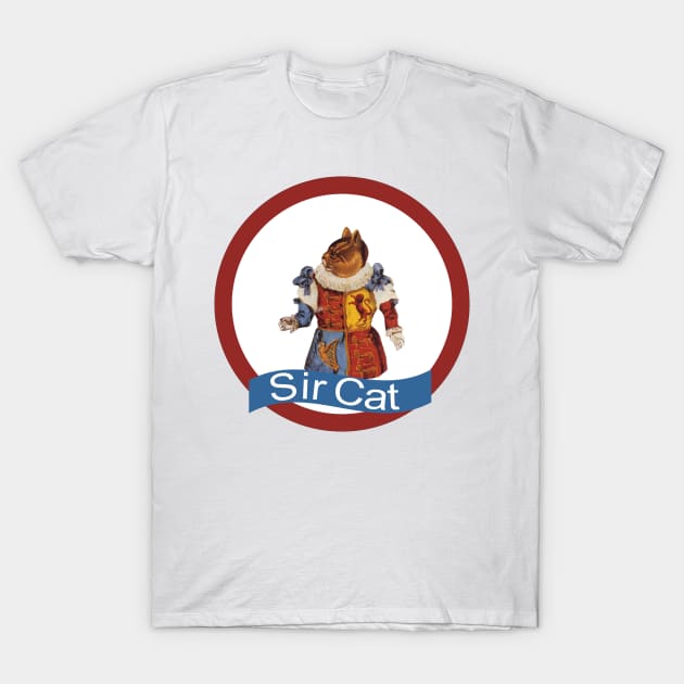 Sir Medieval Knight Cat T-Shirt by TNMGRAPHICS